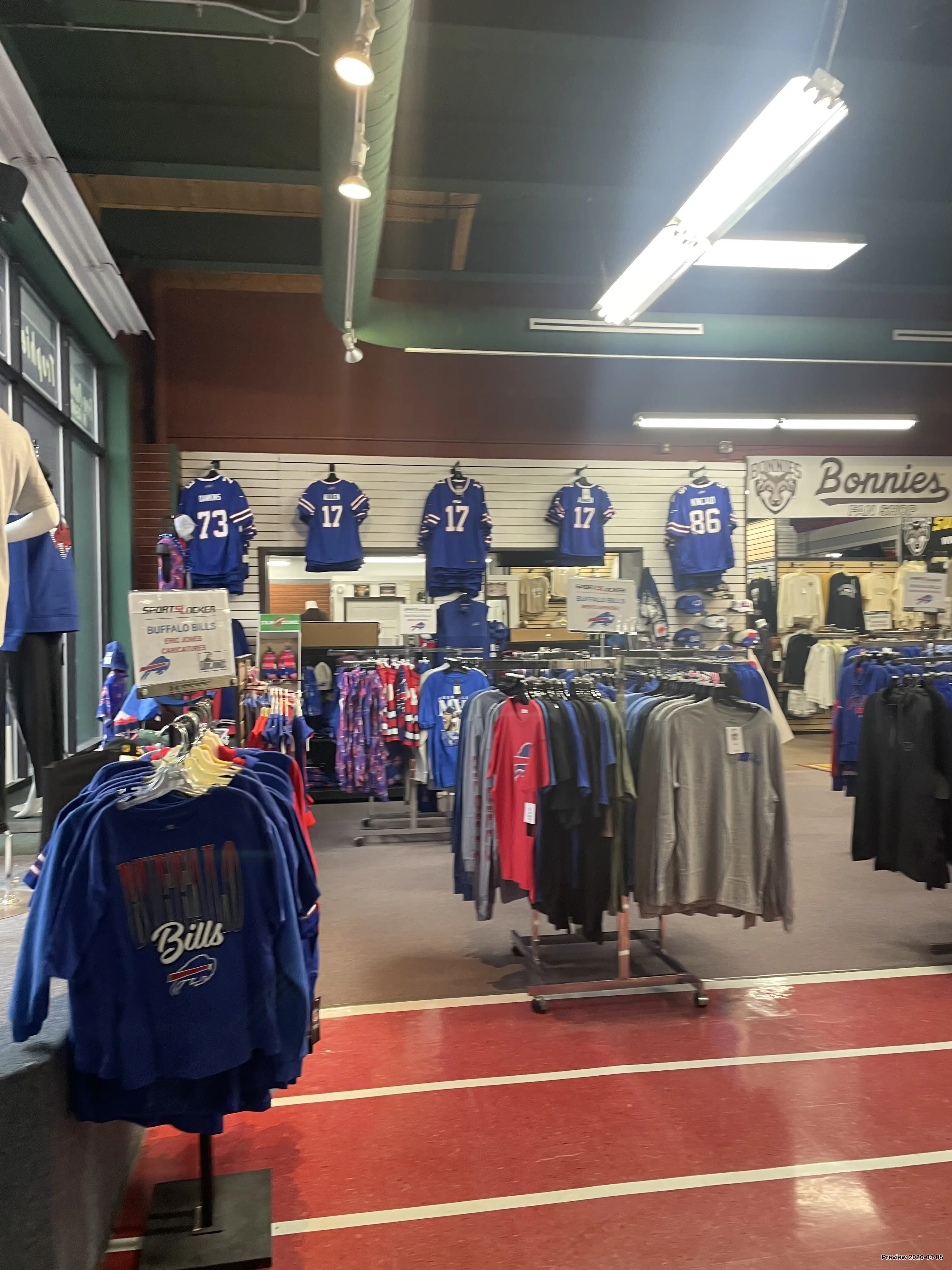 Buffalo Bills and Bonnies Gear for sale at Sports Locker