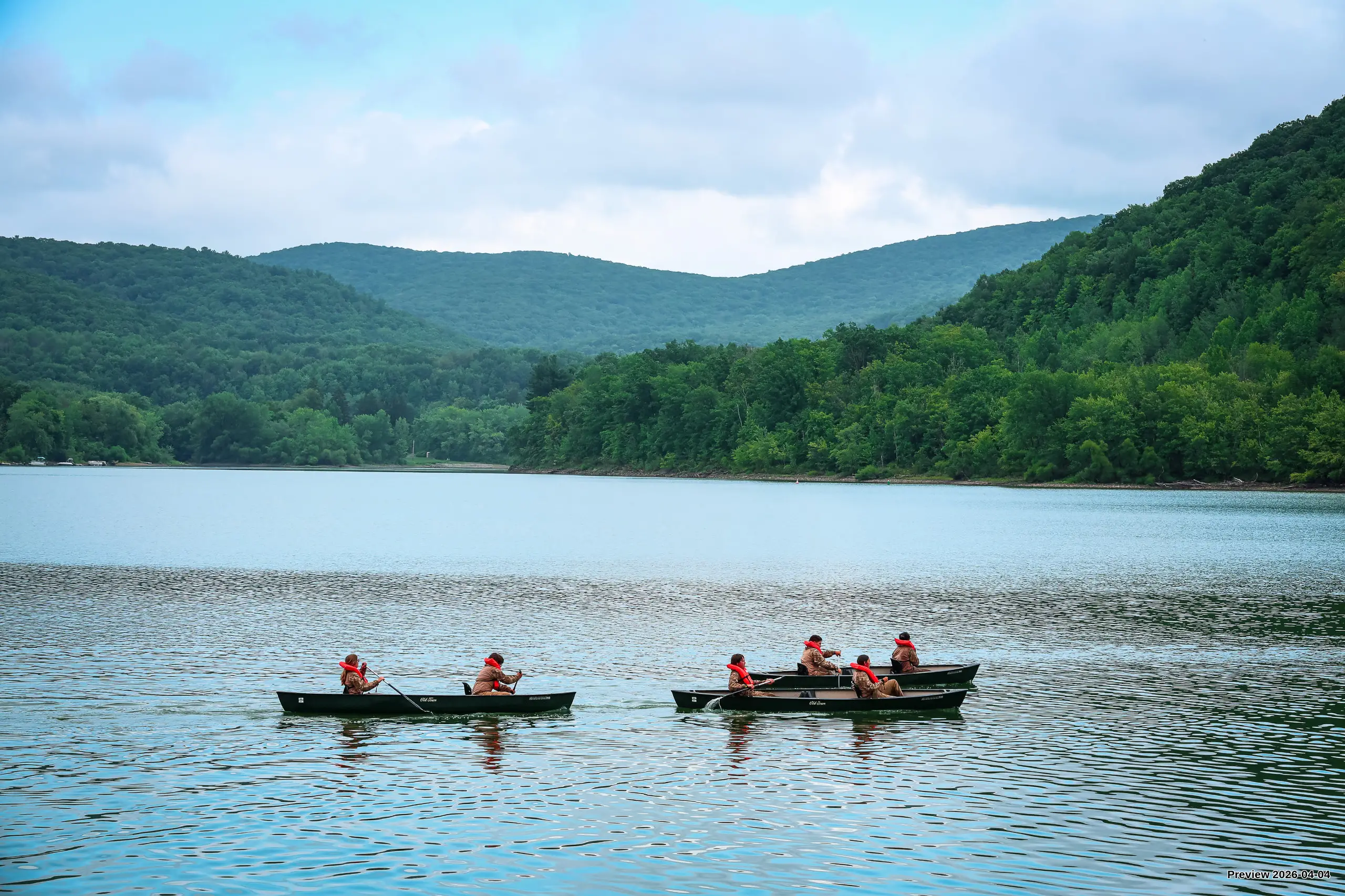Canoeing at Highbanks Campground