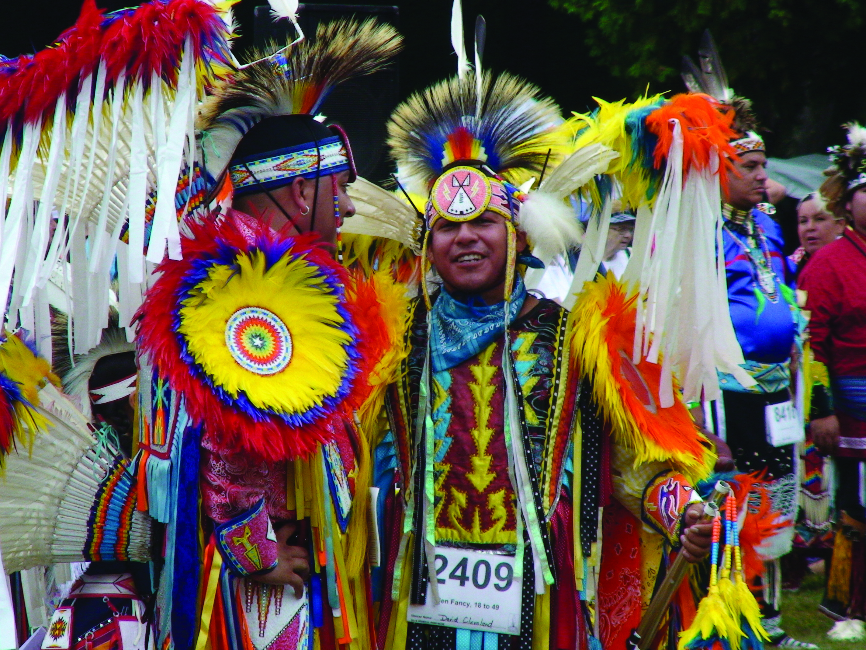 Traditional dancers at the Pow Wow in Salamanca