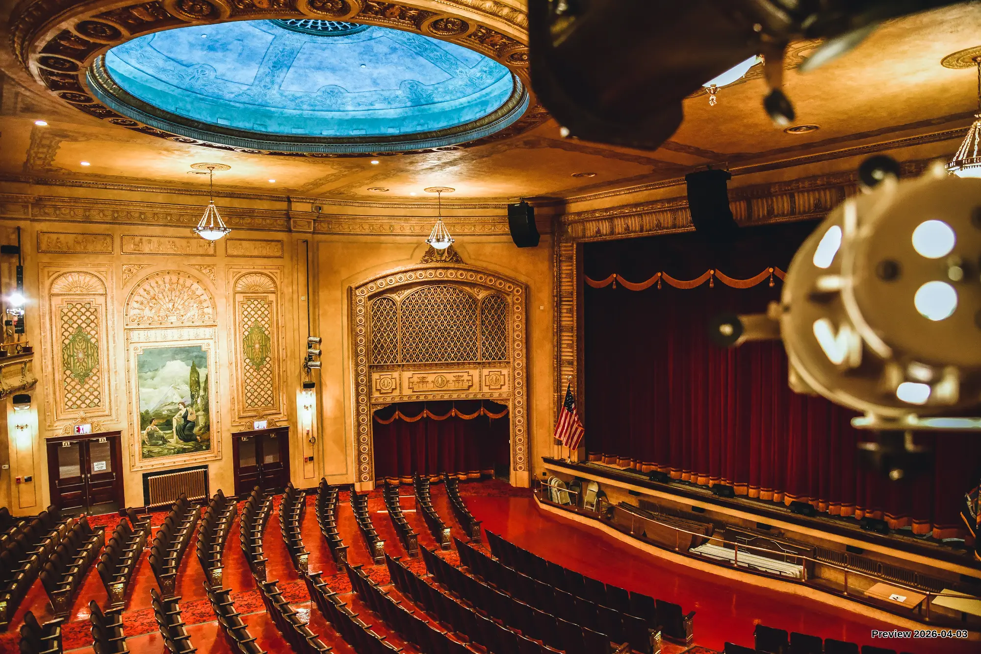 Inside of the Gowanda Hollywood Theater