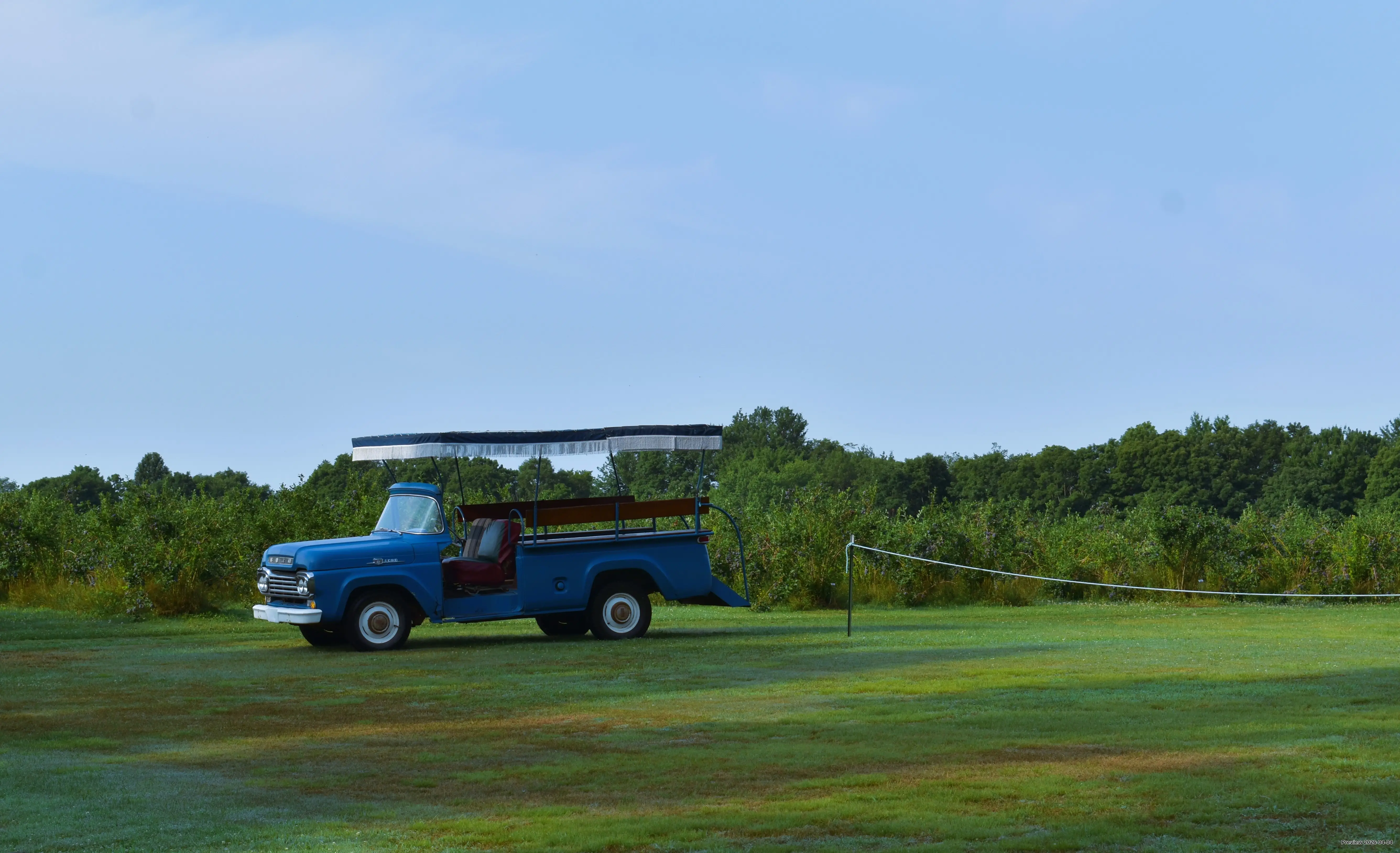 Truck at Burdick Blueberries