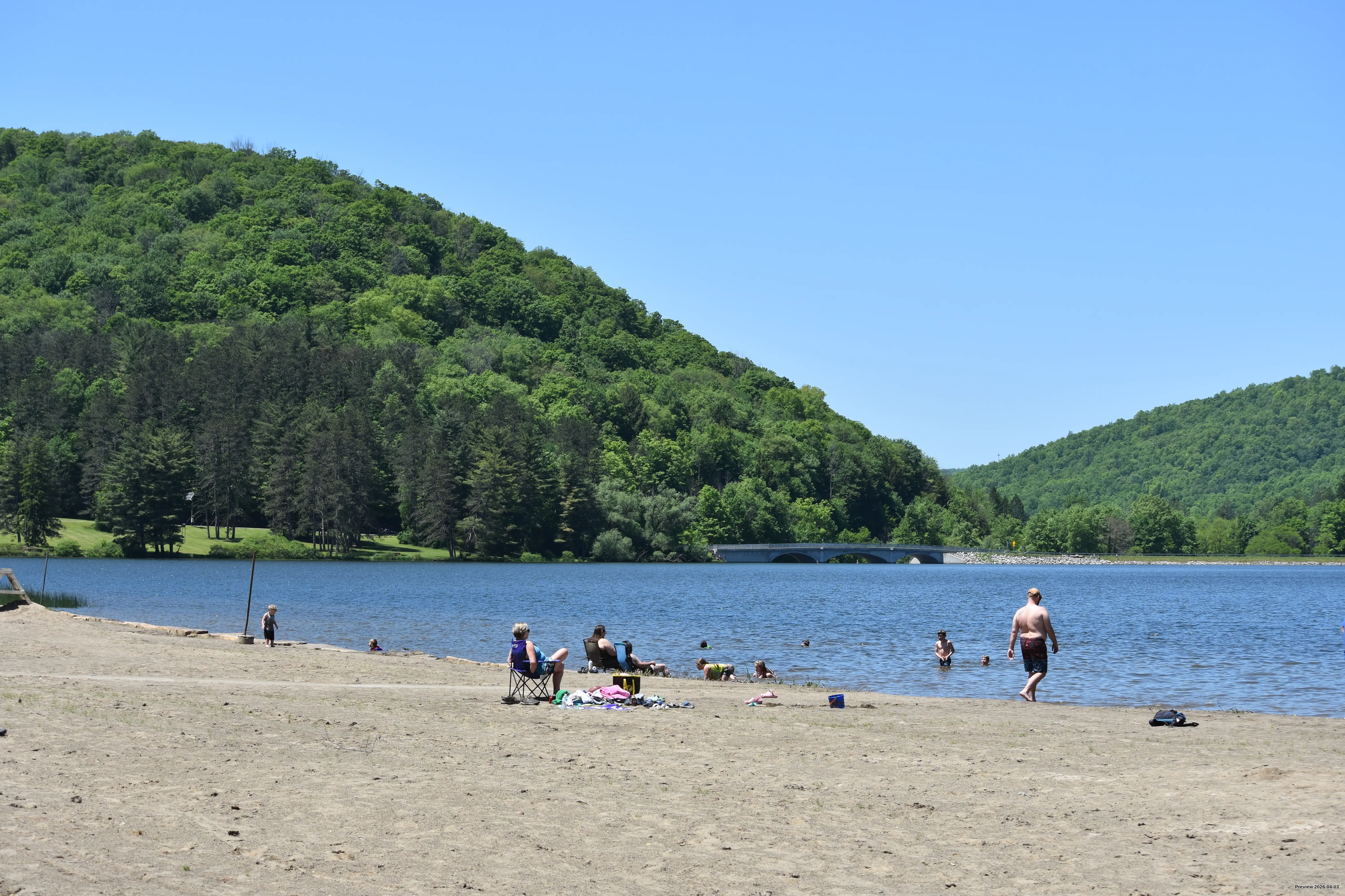 People at Red House beach