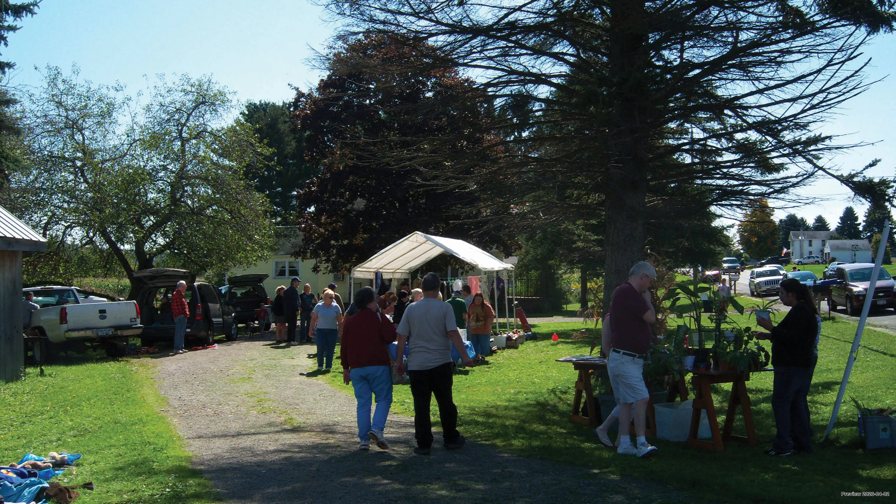 A yard sale during the 2010 Route 16 Yard Sale