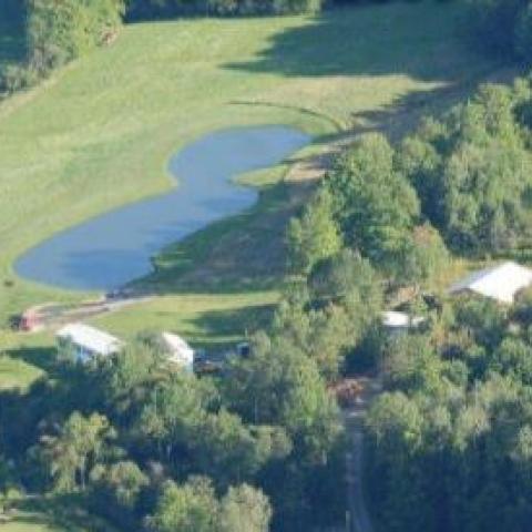 Ariel view of campground