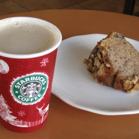 Coffee and coffee cake at McCarty Cafe