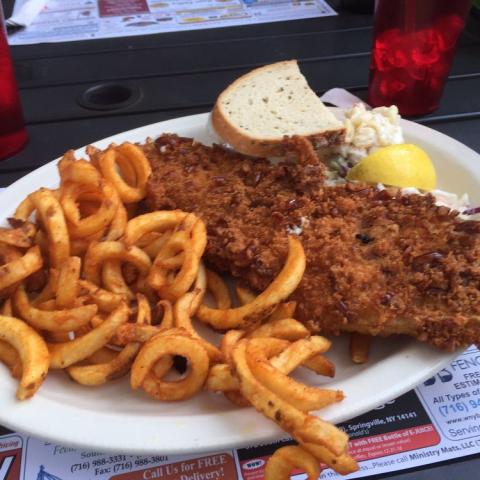 Fish fry from Zoar Valley Tavern