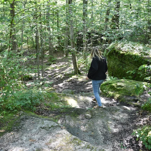 Sam at Little Rock City Park in the Summer