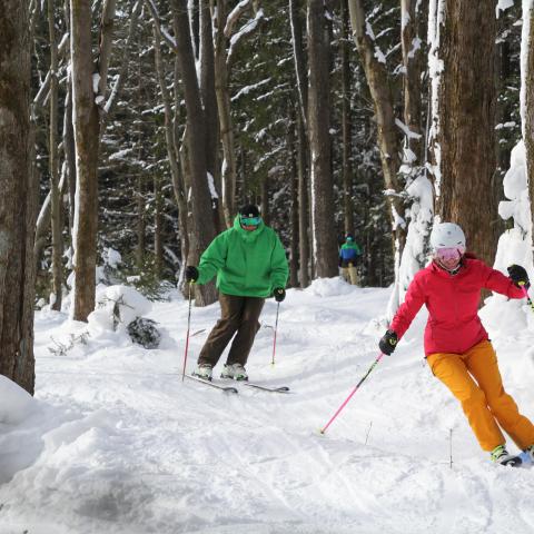 Skiiers at Holiday Valley