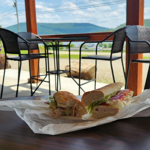 Sub/Hoagie and a view from Onoville General Store