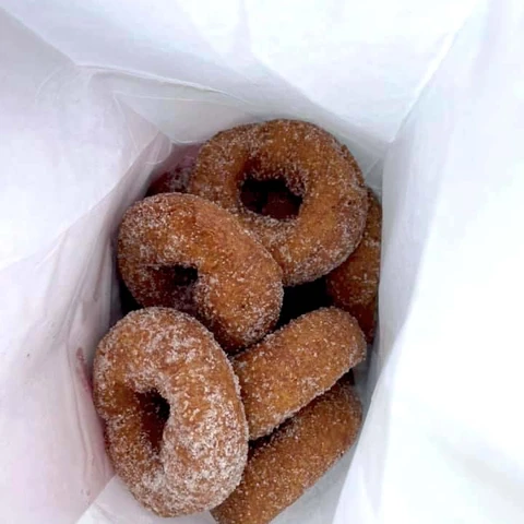 pumpkin donuts at Pumpkinville