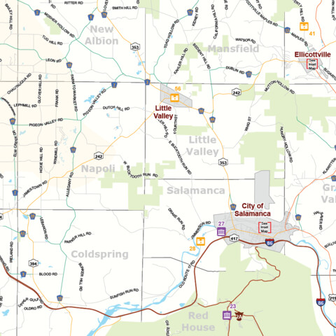 A map from the 2023 Heritage map