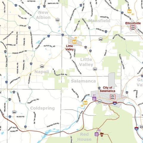 A map from the 2023 Heritage map