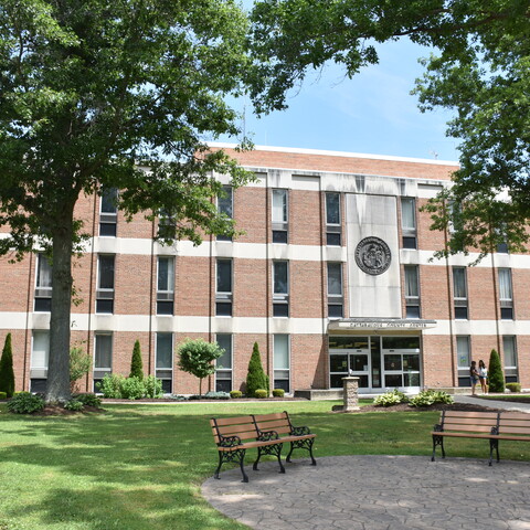 A view of the front of the Cattaraugus County Center in Little Valley, NY