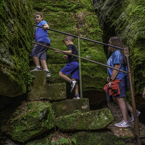 Hiking at Rock City Park