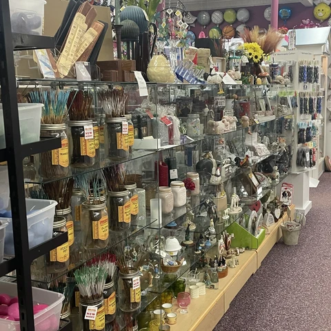 some gift options inside of the Paper Factory in Olean