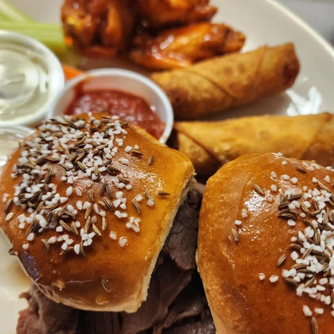Beef on Weck from Randolph Brewing Company
