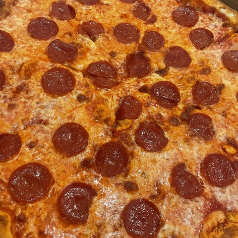 Cheese and Pepperoni Pizza at Renna's Pizza East