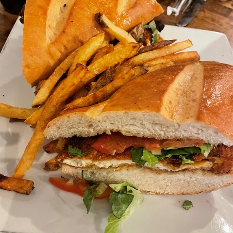 Chicken Sandwich at Eatery in Olean, NY