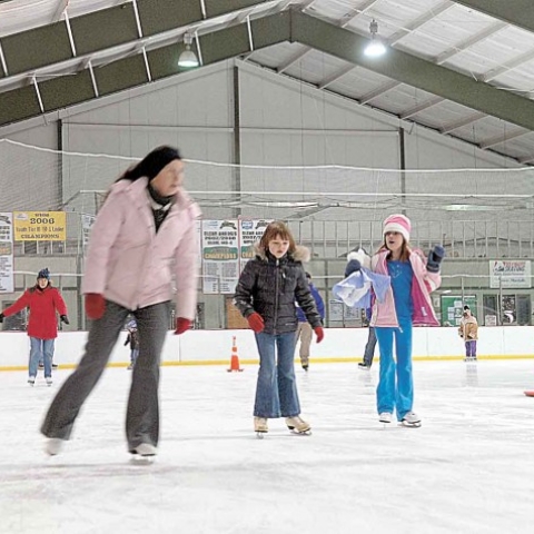 Ice Skating at the Rec Center in Olean