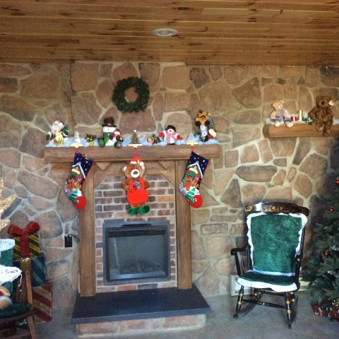 Inside Santas house in Allegany