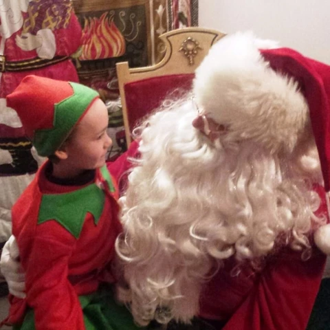 Santa at Lincoln Park in Olean