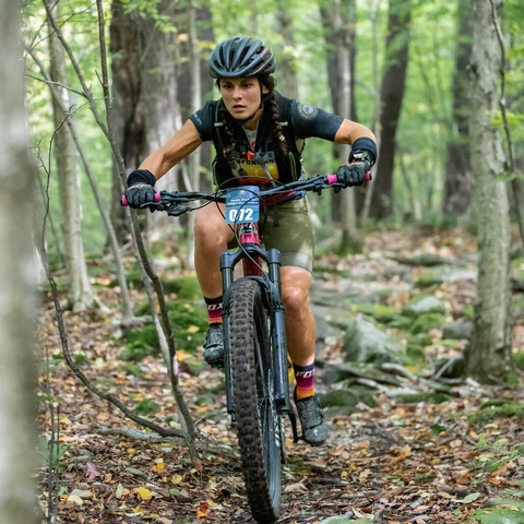 Mountain biker at HoliMont