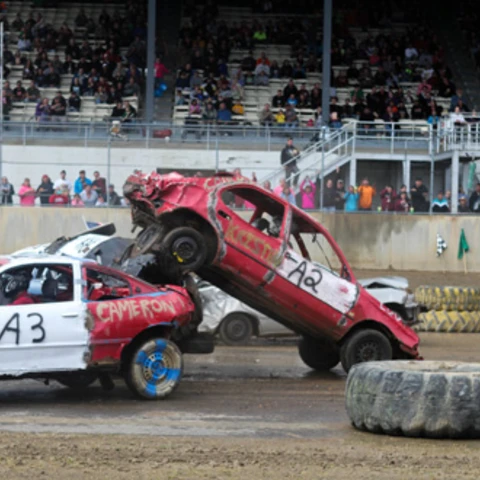 Demolition Derby at the Cattaraugus County Fair