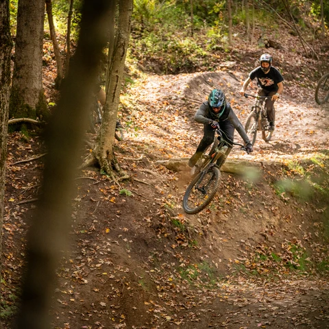 Mountain Bike Riders at HoliMont