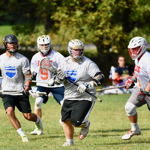 Lacrosse players at the Ellicottville Tournament