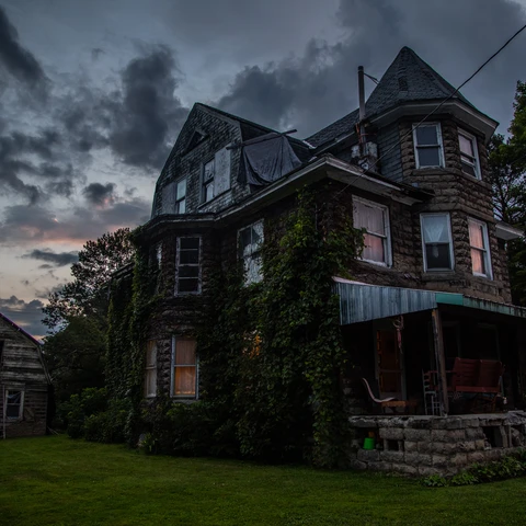 Wildwood Sanitarium at dusk