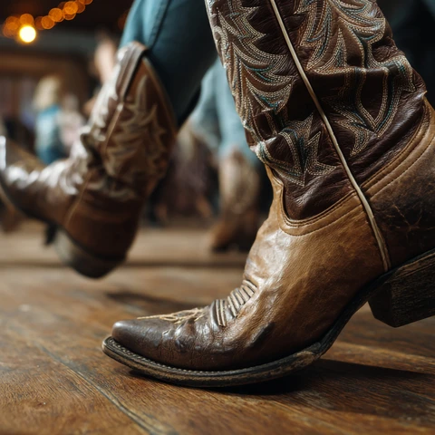 Cowgirl boots line dancing