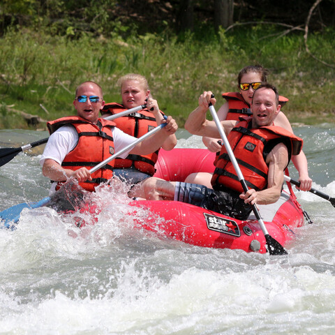 Whitewater Rafting on the Catt Creek