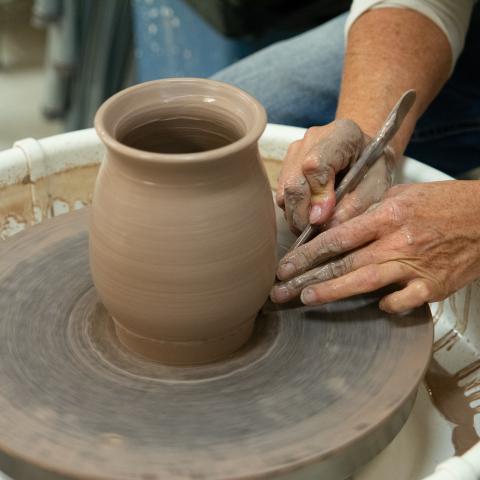 Pottery being made at Arts Council