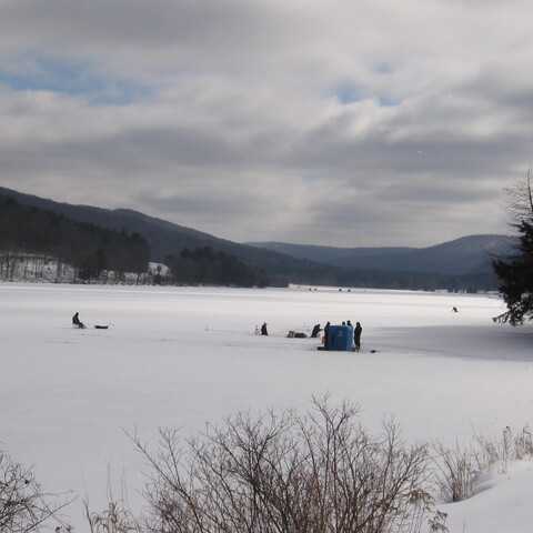 Ice Fishing on Red House Lake