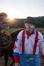 Clown at the Ellicottville Rodeo